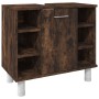 Set de muebles baño 3 pzas madera contrachapada roble ahumado de , Muebles de baño - Ref: Foro24-3187606, Precio: 198,22 €, D...