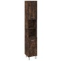 Set de muebles baño 3 pzas madera contrachapada roble ahumado de , Muebles de baño - Ref: Foro24-3187606, Precio: 198,22 €, D...