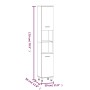 Set de muebles baño 3 pzas madera contrachapada roble ahumado de , Muebles de baño - Ref: Foro24-3187606, Precio: 198,22 €, D...