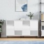 Aparadores 2 uds madera contrachapada blanco brillo de , Aparadores - Ref: Foro24-3190127, Precio: 122,40 €, Descuento: %