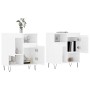 Aparadores 2 uds madera contrachapada blanco brillo de , Aparadores - Ref: Foro24-3190127, Precio: 122,40 €, Descuento: %