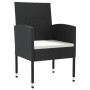 Juego de comedor de jardín 5 pzas ratán sintético y acero negro de , Conjuntos de jardín - Ref: Foro24-3203308, Precio: 285,1...