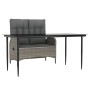 Juego de comedor jardín 2 pzas con cojines ratán sintético gris de , Conjuntos de jardín - Ref: Foro24-3203502, Precio: 292,4...