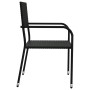 Juego de comedor de jardín 7 pzas ratán sintético y acero negro de , Conjuntos de jardín - Ref: Foro24-3203278, Precio: 386,0...