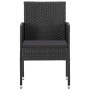 Juego de comedor de jardín 9 pzas ratán sintético y acero negro de , Conjuntos de jardín - Ref: Foro24-3203343, Precio: 686,4...