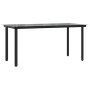 Juego de comedor de jardín 7 pzas ratán sintético y acero negro de , Conjuntos de jardín - Ref: Foro24-3203317, Precio: 386,3...