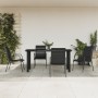 Juego de comedor para jardín 5 piezas acero y textilene negro de , Conjuntos de jardín - Ref: Foro24-3200714, Precio: 303,55 ...