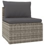 Set de muebles de jardín 7 pzas y cojines ratán sintético gris de , Conjuntos de jardín - Ref: Foro24-3157483, Precio: 633,18...