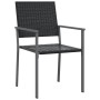 Juego de comedor para jardín 7 piezas ratán sintético y acero de , Conjuntos de jardín - Ref: Foro24-3187024, Precio: 338,55 ...