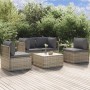 Set de muebles de jardín 5 pzas y cojines ratán sintético gris de , Conjuntos de jardín - Ref: Foro24-3157372, Precio: 460,99...