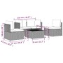 Set de muebles de jardín 5 pzas y cojines ratán sintético gris de , Conjuntos de jardín - Ref: Foro24-3157372, Precio: 460,99...
