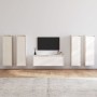 Muebles para TV 5 piezas madera maciza de pino blanco de , Muebles TV - Ref: Foro24-3100210, Precio: 314,94 €, Descuento: %