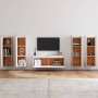 Muebles para TV 5 piezas madera maciza de pino blanco de , Muebles TV - Ref: Foro24-3100210, Precio: 314,94 €, Descuento: %