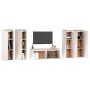 Muebles para TV 5 piezas madera maciza de pino blanco de , Muebles TV - Ref: Foro24-3100210, Precio: 314,94 €, Descuento: %