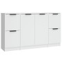 Aparadores 3 piezas madera contrachapada blanco de , Aparadores - Ref: Foro24-3115844, Precio: 156,49 €, Descuento: %