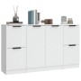 Aparadores 3 piezas madera contrachapada blanco de , Aparadores - Ref: Foro24-3115844, Precio: 156,49 €, Descuento: %