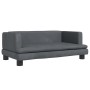 Cama para perros de terciopelo gris oscuro 80x45x30 cm de , Camas para perros - Ref: Foro24-171896, Precio: 83,16 €, Descuent...
