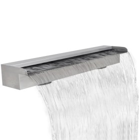 Fuente cascada rectangular piscina acero inoxidable 90 cm de , Fuentes y cascadas - Ref: Foro24-41668, Precio: 140,26 €, Desc...