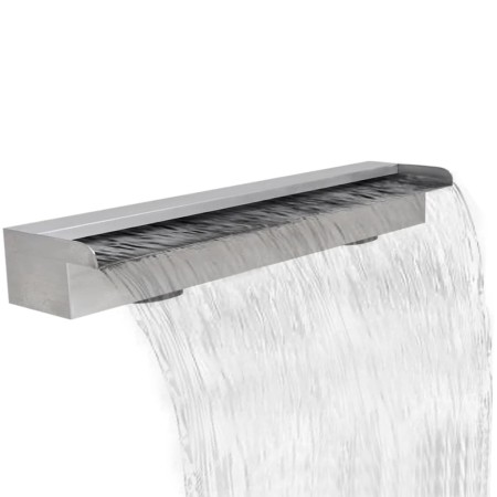 Fuente cascada rectangular piscina acero inoxidable 90 cm de , Fuentes y cascadas - Ref: Foro24-41668, Precio: 140,26 €, Desc...