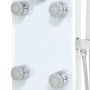 Panel ducha de vidrio 25x44,6x130 cm blanco de , Boquillas de chorro para bañeras y duchas - Ref: Foro24-142992, Precio: 205,...