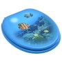 Asientos de inodoro con tapa 2 uds MDF diseño fondo submarino de , Asientos de inodoros y bidés - Ref: Foro24-3056408, Precio...