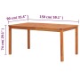 Mesa de jardín madera maciza de acacia 150x90x74 cm de , Mesas de jardín - Ref: Foro24-45962, Precio: 199,19 €, Descuento: %