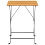 Mesa bistró de terraza madera maciza de acacia 55x54x71 cm de , Mesas de jardín - Ref: Foro24-313158, Precio: 73,89 €, Descue...