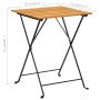 Mesa bistró de terraza madera maciza de acacia 55x54x71 cm de , Mesas de jardín - Ref: Foro24-313158, Precio: 73,89 €, Descue...