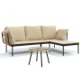 Set muebles de jardín 3 piezas y cojines beige ratán sintético de , Conjuntos de jardín - Ref: Foro24-364108, Precio: 284,82 ...