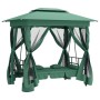 Cenador de jardín banco columpio convertible acero y tela verde de , Balancines de jardín - Ref: Foro24-363327, Precio: 344,2...