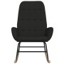 Silla mecedora de tela negra de , Mecedoras - Ref: Foro24-341259, Precio: 123,66 €, Descuento: %