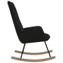 Silla mecedora de tela negra de , Mecedoras - Ref: Foro24-341259, Precio: 123,66 €, Descuento: %