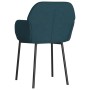 Sillas de comedor 2 unidades terciopelo azul de , Sillas de comedor - Ref: Foro24-344700, Precio: 115,46 €, Descuento: %