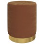 Taburete redondo con almacenaje terciopelo marrón de , Taburetes y sillas plegables - Ref: Foro24-340289, Precio: 49,44 €, De...
