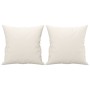 Cojines decorativos 2 uds cuero sintético crema 40x40 cm de , Cojines - Ref: Foro24-349480, Precio: 26,90 €, Descuento: %