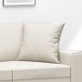Cojines decorativos 2 uds cuero sintético crema 40x40 cm de , Cojines - Ref: Foro24-349480, Precio: 26,90 €, Descuento: %