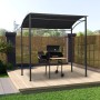 Cenador de barbacoa acero gris antracita 215x150x220 cm de , Carpas y cenadores - Ref: Foro24-48603, Precio: 163,56 €, Descue...