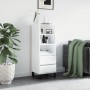Aparador alto madera contrachapada blanco brillo 40x36x110 cm de , Aparadores - Ref: Foro24-831518, Precio: 79,70 €, Descuent...