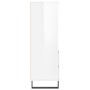 Aparador alto madera contrachapada blanco brillo 40x36x110 cm de , Aparadores - Ref: Foro24-831518, Precio: 79,70 €, Descuent...