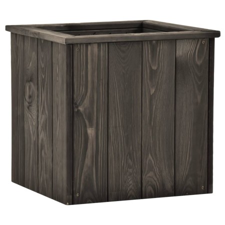Arriate de madera maciza de pino gris oscuro 38x41x40 cm de , Maceteros y jardineras - Ref: Foro24-315416, Precio: 49,43 €, D...