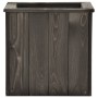 Arriate de madera maciza de pino gris oscuro 38x41x40 cm de , Maceteros y jardineras - Ref: Foro24-315416, Precio: 49,43 €, D...
