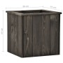 Arriate de madera maciza de pino gris oscuro 38x41x40 cm de , Maceteros y jardineras - Ref: Foro24-315416, Precio: 49,43 €, D...