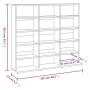 Estantería de CDs contrachapada marrón roble 102x23x89,5 cm de , Almacenamiento para CD y DVD - Ref: Foro24-815485, Precio: 8...