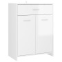 Armario de baño madera contrachapada blanco brillo 60x33x80 cm de , Muebles de baño - Ref: Foro24-805030, Precio: 86,74 €, De...