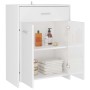 Armario de baño madera contrachapada blanco brillo 60x33x80 cm de , Muebles de baño - Ref: Foro24-805030, Precio: 86,74 €, De...