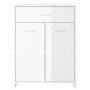 Armario de baño madera contrachapada blanco brillo 60x33x80 cm de , Muebles de baño - Ref: Foro24-805030, Precio: 86,74 €, De...