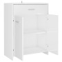 Armario de baño madera contrachapada blanco brillo 60x33x80 cm de , Muebles de baño - Ref: Foro24-805030, Precio: 86,74 €, De...