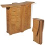 Mesa de bar plegable de madera teca maciza 155x53x105 cm de , Mesas de jardín - Ref: Foro24-43804, Precio: 443,53 €, Descuent...