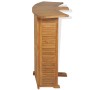 Mesa de bar plegable de madera teca maciza 155x53x105 cm de , Mesas de jardín - Ref: Foro24-43804, Precio: 443,53 €, Descuent...