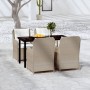 Juego de comedor de jardín 5 piezas con cojines marrón de , Conjuntos de jardín - Ref: Foro24-3099555, Precio: 861,57 €, Desc...